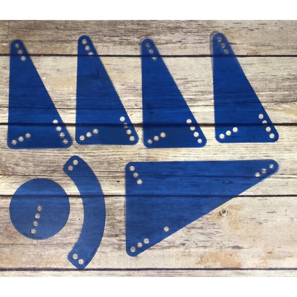 LEGO Science & Technology Panels 57064 Triangles Round Lot Of 7 - Picture 1 of 10